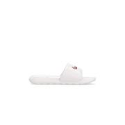 Comfort Slide Slippers met Swoosh Logo Nike , White , Dames