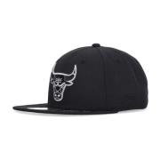 Chicago Bulls Platte Klep Pet New Era , Black , Unisex