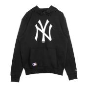 MLB Team Logo Hoodie Zwart/Wit New Era , Black , Heren