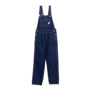 Denim Werkkleding Dungarees Blauwe Overall Carhartt Wip , Blue , Dames