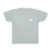 Klassieke Pigment Tee Peace Love Obey , Blue , Heren