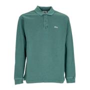 Avontuur Groene Lange Mouw Polo Shirt Obey , Green , Heren