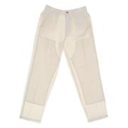 Katoenen Twill Lange Broek Rechte Pijp Obey , Beige , Heren