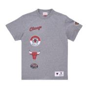 Chicago Bulls Tee 1998 Finals Celebration Mitchell & Ness , Gray , Her...