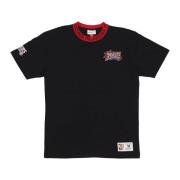 NBA Vintage Logo Tee Zwart Mitchell & Ness , Black , Heren