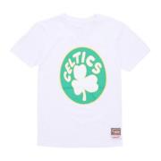 Boston Celtics Logo Tee Hardwood Classics Mitchell & Ness , White , He...