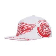 Detroit Red Wings Platte Klep Pet Mitchell & Ness , White , Heren