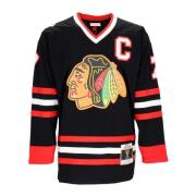 Chicago Blackhawks Chelios Hockey Jack Mitchell & Ness , Black , Heren