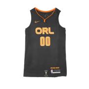 Stadseditie Basketbal Tanktop Nike , Black , Heren