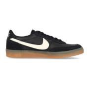 Leren Lage Schoen Zwart/Wit/Geel Nike , Black , Heren