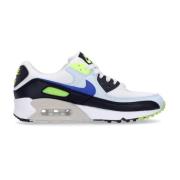 Air Max 90 Lage Sneaker Blauw/Wit Nike , Multicolor , Dames