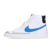 Vintage High Top Sneaker Wit/Blauw/Zwart Nike , White , Heren