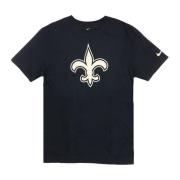 NFL Logo Tee New Orleans Saints Nike , Black , Heren