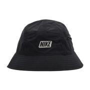 Waterafstotende Bucket Hat Zwart/Wit Nike , Black , Heren