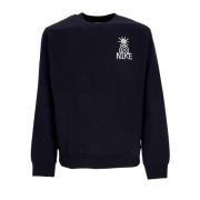 Zwart/Wit Crewneck Sweatshirt Nike , Black , Heren