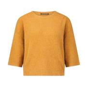 Alpaca Short Sleeve Sweater Luisa Cerano , Yellow , Dames