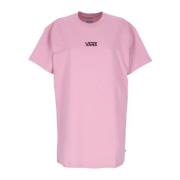 Korte Mouw Lila Tee Jurk Vans , Pink , Dames