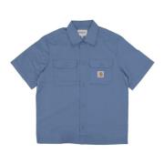 Lichtgewicht Herenoverhemd met Knoopsluiting Carhartt Wip , Blue , Her...