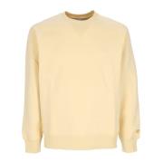 Citron/Goud Crewneck Sweatshirt Carhartt Wip , Beige , Heren