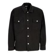 Zwarte Shirtjas met Kraag Obey , Black , Heren