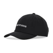 Zwarte Gebogen Klep Strapback Pet Obey , Black , Heren