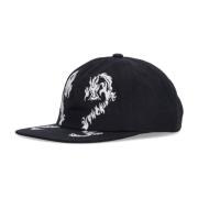 Dragon 6 Panel Flat Visor Cap HUF , Black , Heren