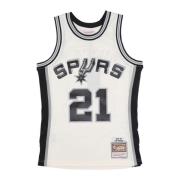 NBA Basketball Tank Top Tim Duncan Mitchell & Ness , White , Heren