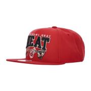 Miami Heat NBA Kampioen Snapback Pet Mitchell & Ness , Red , Heren