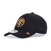 Denver Nuggets Gebogen Klep Pet New Era , Black , Unisex