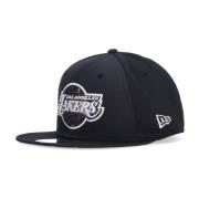 NBA Lakers Platte Klep Pet Zwart New Era , Black , Unisex