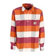 Geruite Flanellen Overhemd Lange Mouw Carhartt Wip , Multicolor , Here...