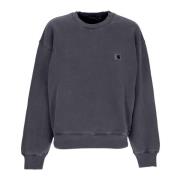 Zwarte Lichtgewicht Crewneck Sweatshirt Carhartt Wip , Gray , Dames