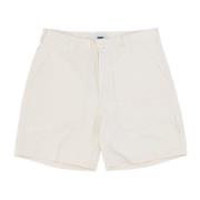 Utility Twill Korte Broek Obey , White , Heren