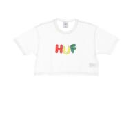 Korte T-shirt Off White HUF , White , Dames