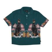 Pine Resort Camp Kraag Shirt HUF , Green , Heren