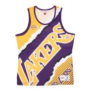 NBA Jumbotron Basketball Tank Top Mitchell & Ness , Yellow , Heren