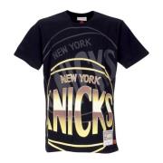 NBA Big Face 4.0 Tee Hardwood Classics Mitchell & Ness , Black , Heren