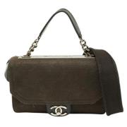 Pre-owned Canvas handbags Chanel Vintage , Black , Dames