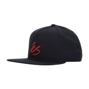 Zwarte Flat Visor Snapback Pet ES , Black , Heren