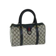 Pre-owned Canvas handbags Gucci Vintage , Blue , Dames