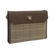 Pre-owned Cotton clutches Burberry Vintage , Beige , Dames