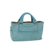 Pre-owned Suede handbags Celine Vintage , Blue , Dames