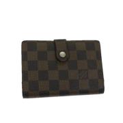 Pre-owned Coated canvas wallets Louis Vuitton Vintage , Brown , Dames