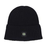 Klassieke Logo Beanie Hoed Zwart/Geel Dolly Noire , Black , Heren