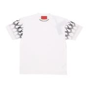 Flames Logo Tee Off White/Black Vision OF Super , White , Heren