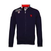 Heren Zip Sweat Jacket U.s. Polo Assn. , Blue , Heren