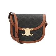 Pre-owned Leather celine-bags Celine Vintage , Brown , Dames