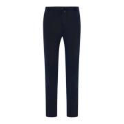 Ruimvallende katoenmix broek Kiton , Blue , Heren