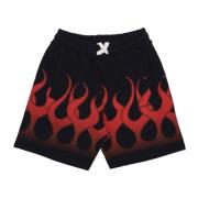 Vlammenprint Shorts Zwart/Rood Vision OF Super , Black , Heren