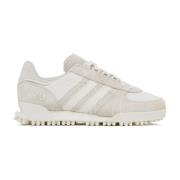 Witte Suède Lage Top Sneakers Y-3 , Beige , Dames